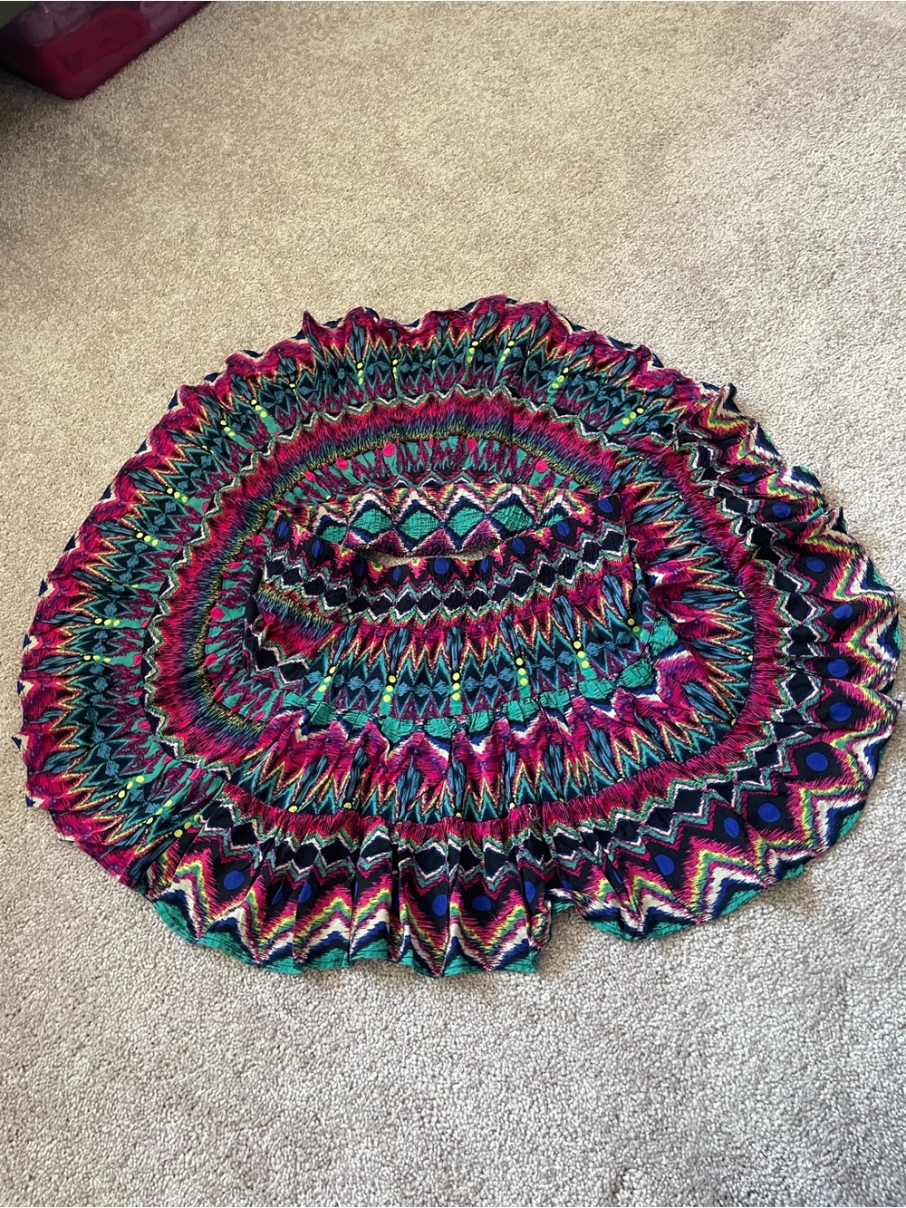 💗 Multi Colored Ruffle Skirt - Picture 7 of 16